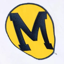 Men Mitchell & Ness Hoodies & Sweatshirts-Fusion Fleece 2.0 University Of Michigan