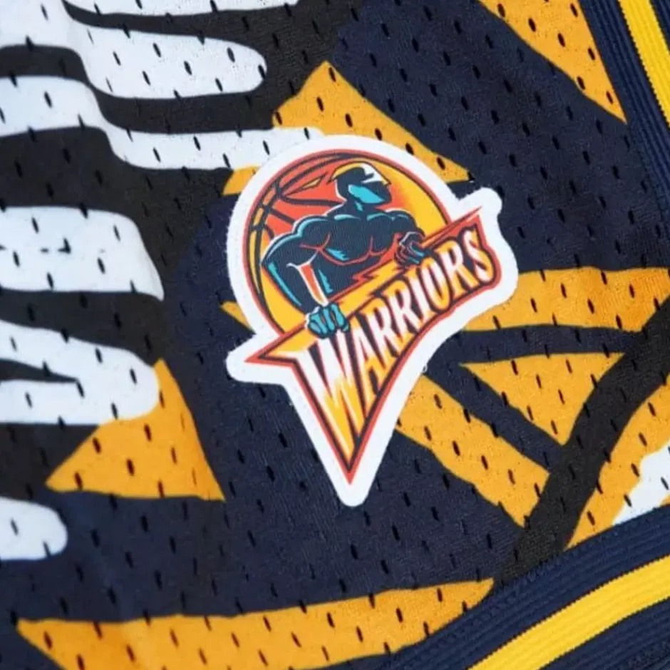 Men Mitchell & Ness Shorts-Game Day Pattern Short Golden State Warriors