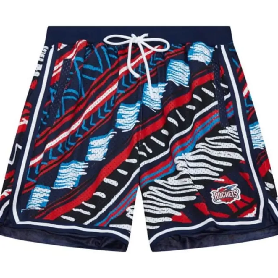 Men Mitchell & Ness Shorts-Game Day Pattern Short Houston Rockets