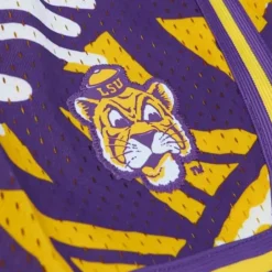 Men Mitchell & Ness Shorts-Game Day Pattern Short Louisiana State University