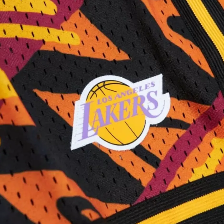 Men Mitchell & Ness Shorts-Game Day Pattern Short Los Angeles Lakers