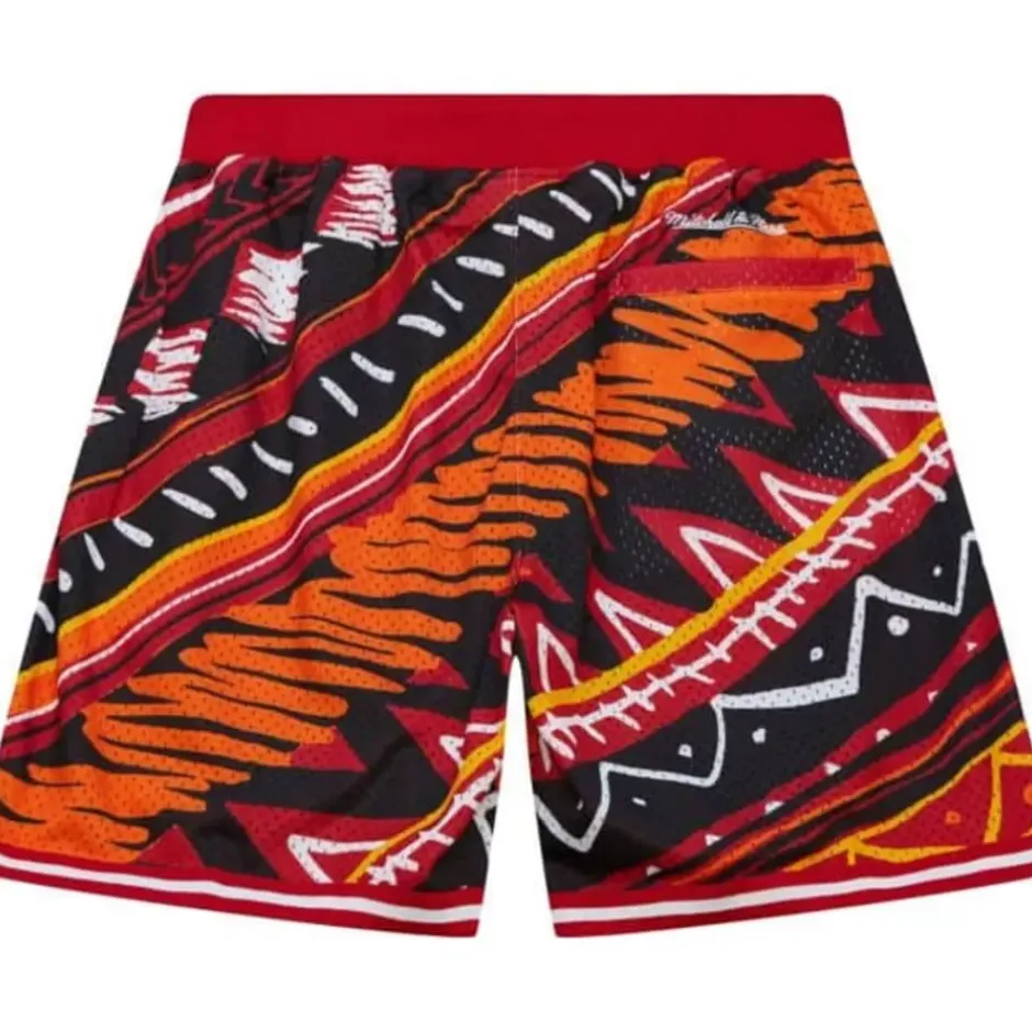 Men Mitchell & Ness Shorts-Game Day Pattern Short Miami Heat