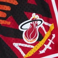 Men Mitchell & Ness Shorts-Game Day Pattern Short Miami Heat