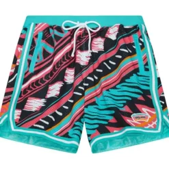 Men Mitchell & Ness Shorts-Game Day Pattern Short San Antonio Spurs