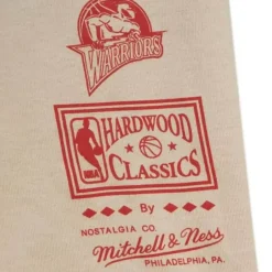 Men Mitchell & Ness T-Shirts & Tops-Game Day Pattern Tee Golden State Warriors