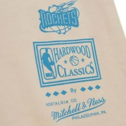 Men Mitchell & Ness T-Shirts & Tops-Game Day Pattern Tee Houston Rockets