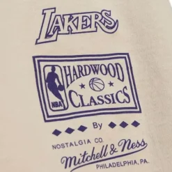 Men Mitchell & Ness T-Shirts & Tops-Game Day Pattern Tee Los Angeles Lakers