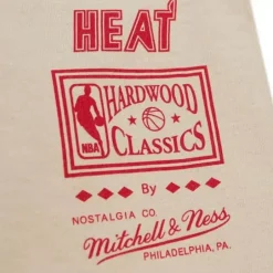 Men Mitchell & Ness T-Shirts & Tops-Game Day Pattern Tee Miami Heat