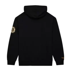 Men Mitchell & Ness Hoodies & Sweatshirts-Game Time Fleece Hoodie Current Logo Boston Bruins