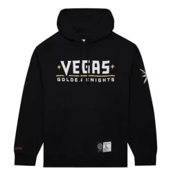 Men Mitchell & Ness Hoodies & Sweatshirts-Game Time Fleece Hoodie Current Logo Vegas Golden Knights