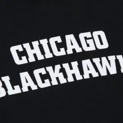 Men Mitchell & Ness Hoodies & Sweatshirts-Game Time Fleece Hoodie Current Logo Chicago Blackhawks