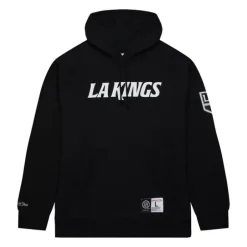 Men Mitchell & Ness Hoodies & Sweatshirts-Game Time Fleece Hoodie Current Logo Los Angeles Kings