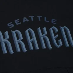 Men Mitchell & Ness Hoodies & Sweatshirts-Game Time Fleece Hoodie Current Logo Seattle Kraken