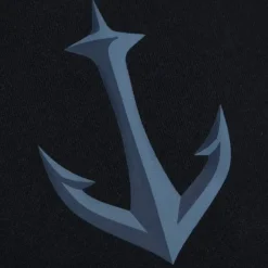 Men Mitchell & Ness Hoodies & Sweatshirts-Game Time Fleece Hoodie Current Logo Seattle Kraken