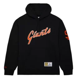 Men Mitchell & Ness Hoodies & Sweatshirts-Game Time Fleece Hoodie Vintage Logo San Francisco Giants