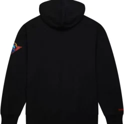 Men Mitchell & Ness Hoodies & Sweatshirts-Game Time Fleece Hoodie Vintage Logo Golden State Warriors