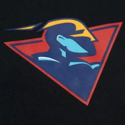 Men Mitchell & Ness Hoodies & Sweatshirts-Game Time Fleece Hoodie Vintage Logo Golden State Warriors