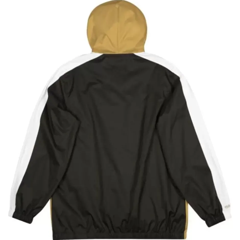 Men Mitchell & Ness Jackets & Outerwear-Gameday Lightweight Windbreaker New Orleans Saints