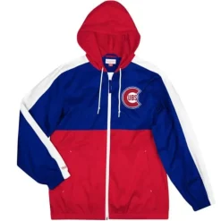 Men Mitchell & Ness Jackets & Outerwear-Gameday Lightweight Windbreaker Chicago Cubs