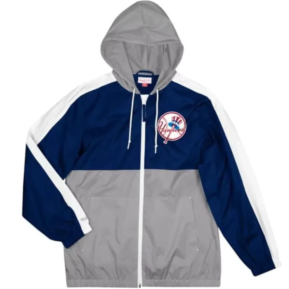 Men Mitchell & Ness Jackets & Outerwear-Gameday Lightweight Windbreaker New York Yankees
