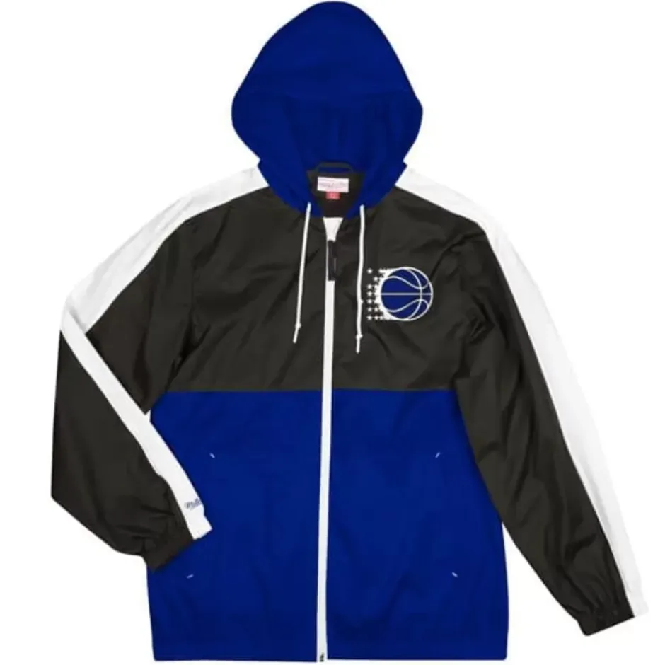 Men Mitchell & Ness Jackets & Outerwear-Gameday Lightweight Windbreaker Orlando Magic