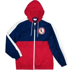Men Mitchell & Ness Jackets & Outerwear-Gameday Lightweight Windbreaker St. Louis Cardinals
