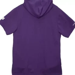 Men Mitchell & Ness T-Shirts & Tops-Gameday Ss Ft Hoodie Los Angeles Lakers