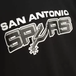 Men Mitchell & Ness T-Shirts & Tops-Gameday Ss Ft Hoodie San Antonio Spurs