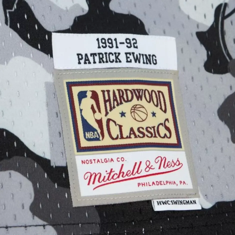 Mitchell & Ness Nba Swingman-Ghost Black Camo Swingman Patrick Ewing New York Knicks 1991-92 Jersey
