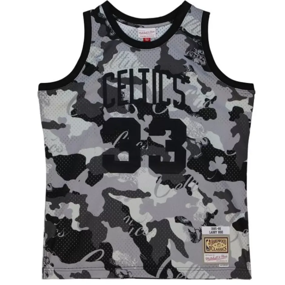 Mitchell & Ness Nba Swingman-Ghost Black Camo Swingman Larry Bird Boston Celtics 1985-86 Jersey