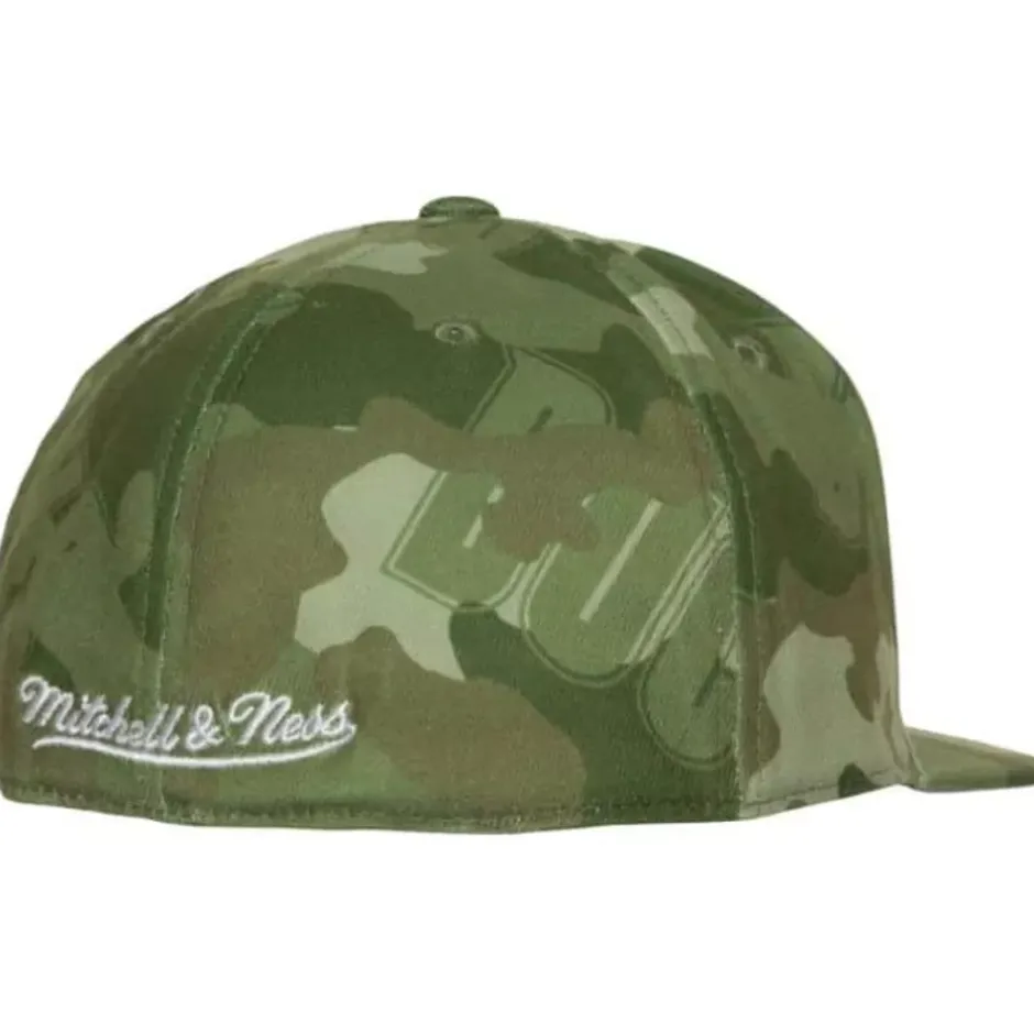 Mitchell & Ness Fitted-Ghost Camo Stretch Fitted Hwc Milwaukee Bucks