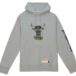 Men Mitchell & Ness Hoodies & Sweatshirts-Ghost Green Camo Hoody Chicago Bulls