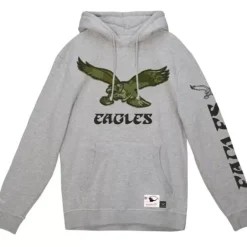 Men Mitchell & Ness Hoodies & Sweatshirts-Ghost Green Camo Hoody Philadelphia Eagles