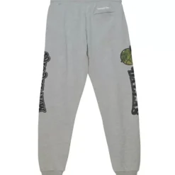 Men Mitchell & Ness Pants-Ghost Green Camo Sweatpants Dallas Mavericks