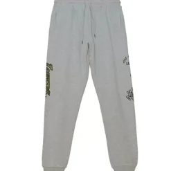 Men Mitchell & Ness Pants-Ghost Green Camo Sweatpants Los Angeles Lakers