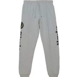 Men Mitchell & Ness Pants-Ghost Green Camo Sweatpant Atlanta Hawks