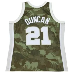 Mitchell & Ness Nba Swingman-Ghost Green Camo Swingman Tim Duncan San Antonio Spurs 1998-99 Jersey