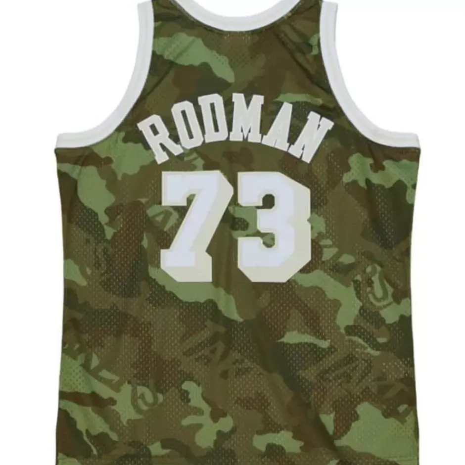 Mitchell & Ness Nba Swingman-Ghost Green Camo Swingman Dennis Rodman Los Angeles Lakers 1998-99 Jersey