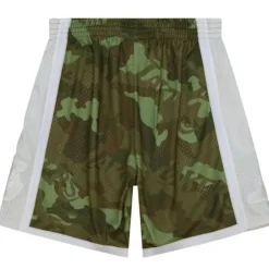 Men Mitchell & Ness Shorts-Ghost Green Camo Swingman Los Angeles Lakers 1996-97 Shorts