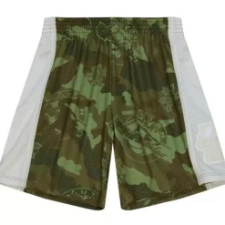 Men Mitchell & Ness Shorts-Ghost Green Camo Swingman Utah Jazz 1998-99 Shorts
