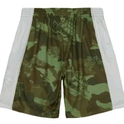 Men Mitchell & Ness Shorts-Ghost Green Camo Swingman Utah Jazz 1998-99 Shorts
