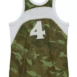 Mitchell & Ness Nba Swingman-Ghost Green Camo Swingman Spud Webb Atlanta Hawks 1986-87 Jersey