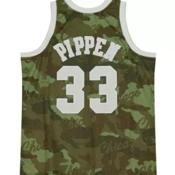 Mitchell & Ness Nba Swingman-Ghost Green Camo Swingman Scottie Pippen Chicago Bulls 1997-98 Jersey