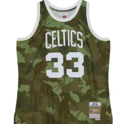 Mitchell & Ness Nba Swingman-Ghost Green Camo Swingman Larry Bird Boston Celtics 1985-86 Jersey