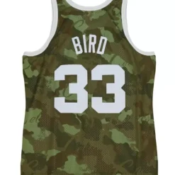 Mitchell & Ness Nba Swingman-Ghost Green Camo Swingman Larry Bird Boston Celtics 1985-86 Jersey