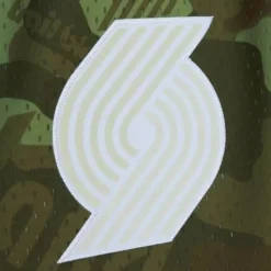 Men Mitchell & Ness Shorts-Ghost Green Camo Swingman Portland Trail Blazers 1991-92 Shorts