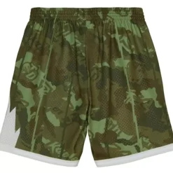 Men Mitchell & Ness Shorts-Ghost Green Camo Swingman Toronto Raptors 1998-99 Shorts