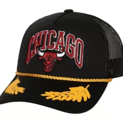 Mitchell & Ness Snapback-Gold Leaf Trucker Chicago Bulls