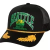 Mitchell & Ness Snapback-Gold Leaf Trucker Hwc Seattle Supersonics