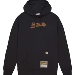 Men Mitchell & Ness Hoodies & Sweatshirts-Golden Hour Glaze Hoodie Los Angeles Lakers